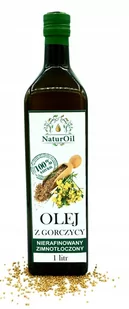 Olej musztardowy z gorczycy 1 litr NaturOil - Olej spożywczy - miniaturka - grafika 1