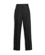 Spodnie męskie - Alexandra AL-MT6000020-26L Series AL-MT600 męskie spodnie z podwójną fałdą, gładkie, rozmiar 26, wysoki, czarny - miniaturka - grafika 1