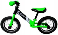 Rowerki biegowe - Rowerek biegowy R8 ZIELONY Pompowane koła, łożyskowana kierownica - miniaturka - grafika 1