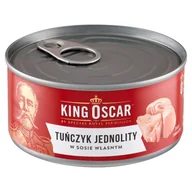 Konserwy i dania rybne - King Oscar Tuńczyk jednolity w sosie własnym 170 g - miniaturka - grafika 1