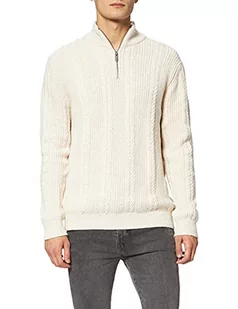 ESPRIT Sweter męski, 114/Off White 5, XXL - Swetry męskie - miniaturka - grafika 1