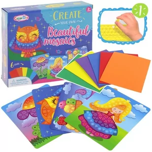 NoboKids Kreatywna Wyklejanka Piankowa Mozaika Sowa Kwiatek CH-015829 - Zabawki kreatywne - miniaturka - grafika 1
