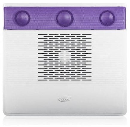 Deepcool notebook cooler M3 up to 15,6'' nb with 2.1-channel speakers, 1x140 mm fan, purple XDC-M3PURPLE