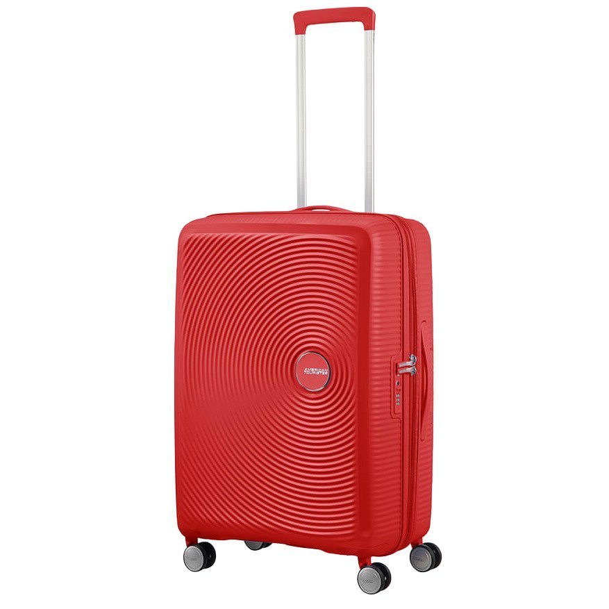 Walizka średnia Soundbox American Tourister - coral red