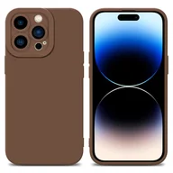 Etui i futerały do telefonów - Cadorabo Etui do Apple iPhone 14 PRO MAX Etui ochronne z silikonu TPU w kolorze brązowym Etui na telefon komórkowy - miniaturka - grafika 1