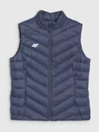 Kurtki damskie - 4F Bezrękawnik puchowy z wypełnieniem syntetycznym damski - granatowy S - miniaturka - grafika 1