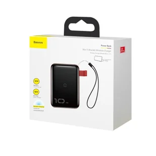 Baseus Mini S power bank 10000mAh 18W bezprzewodowa ładowarka Qi 10W USB / USB Typ C PowerDelivery QC3.0 czerwony (PPXFF10W-19) - Ładowarki do telefonów - miniaturka - grafika 25