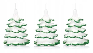3x świeczki świąteczne choinka 10cm końców zielona - Świece - miniaturka - grafika 1