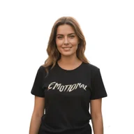 Koszulki i topy damskie - Koszulka damska Diesel Sily V26 czarna t-shirt z nadrukiem -L - miniaturka - grafika 1