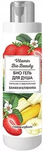 Bio VITAMIN VITAMIN BEAUTY Żel pod prysznic BANAN i TRUSKAWKA, 250 ml 4607070938460 - Kosmetyki do kąpieli - miniaturka - grafika 1