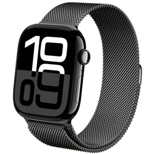 Crong Milano Steel - Pasek ze stali nierdzewnej do Apple Watch 38/40/41/42 mm (grafitowy) - Akcesoria do smartwatchy - miniaturka - grafika 5