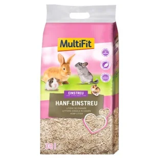 MultiFit Ściółka z konopi 30 l - Podłoże dla gryzoni - miniaturka - grafika 1