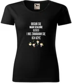 Gadżety dla niej i dla niego - Koszulka Odsuń się mam szalone dzieci i nie zawaham się ich użyć - miniaturka - grafika 1