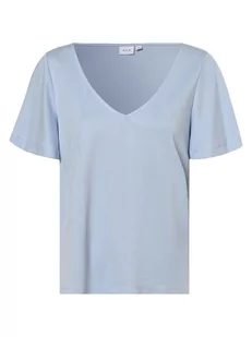 Vila - T-shirt damski  VIModali, niebieski - Koszulki i topy damskie - miniaturka - grafika 1