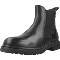 Kozaki damskie - Tommy Hilfiger Damskie TH LEATHER CLEATED CHELSEA FW0FW08766 niskie kozaki, czarne (czarne), 6,5, Czarny, 40 EU - miniaturka - grafika 1