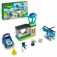 Klocki - LEGO Duplo Posterunek policji i helikopter 10959 - miniaturka - grafika 1