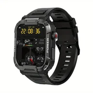 Elektronika OUTLET - Militarny smartwatch, łączony z telefonem, odporny smartwatch, mierzy tętno i ciśnienie krwi, funkcja bluetooth, 1.85 cale, 400 mAh - Strongwatch - miniaturka - grafika 1