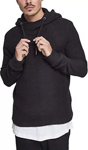 Urban Classics Męska bluza z kapturem Loose Terry Inside Out, czarny (Black 00007), S - Bluzy męskie - miniaturka - grafika 1