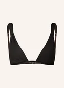 Stroje kąpielowe - Calvin Klein Góra Od Bikini Trójkątnego Ck Structured Twist schwarz - miniaturka - grafika 1