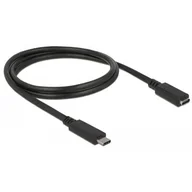 Kable USB - Delock PRZEDŁUŻACZ USB CM-CF 3.1 1M CZARNY - miniaturka - grafika 1