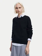 Bluzy damskie - Desigual Bluza Strass 24WWSK08 Czarny Regular Fit - miniaturka - grafika 1