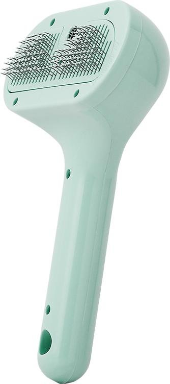 INF Grzebień do masażu z rozpylaczem do pielęgnacji zwierząt dla kotów i psów Zielony