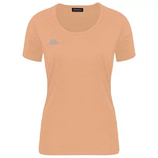 Koszulki i topy damskie - Kappa Kappa Damski T-shirt Fania Techniczny, neonowy pomarańczowy, 6Y 304TP50_924_6Y - grafika 1