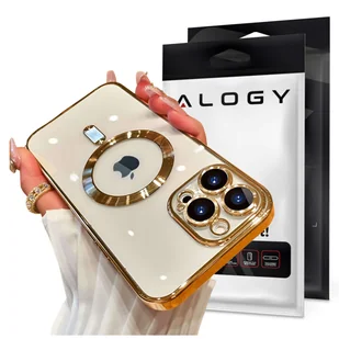 Etui MagSafe Case do Apple iPhone 14 Pro Max Alogy Glamour Luxury Ring obudowa Złote przezroczyste - Etui i futerały do telefonów - miniaturka - grafika 15