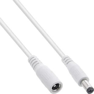 InLine 26905F kabel zasilające Biały 5 m 5.5 x 2.5 mm 26905F - Kable komputerowe i do monitorów - miniaturka - grafika 1