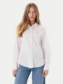 Koszule damskie - Tommy Hilfiger Koszula Ess WW0WW47169 Różowy Regular Fit - miniaturka - grafika 1
