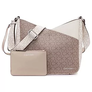 Calvin Klein Damski krzyż Zoe, migdałowy/szarobrązowy/waniliowy/khaki/białe logo, jeden rozmiar, Migdałowy/szarobrązowy/waniliowy/khaki/cherub białe logo, Rozmiar Uniwersalny - Torebki damskie - miniaturka - grafika 1