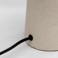 Lampy stojące - Kare lampa stołowa Bollie, betonowa podstawa beżowa, szkło opalowe - miniaturka - grafika 1