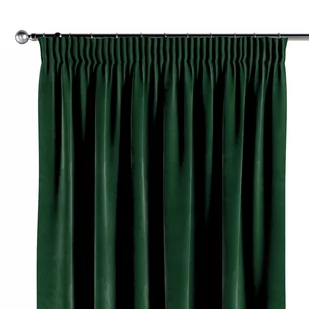 Dekoria Zasłona na taśmie marszczącej 1 szt. butelkowa zieleń 1szt 130 × 260 cm Velvet 300-704-13 - Zasłony - miniaturka - grafika 1