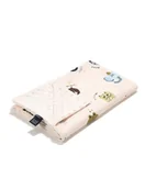 Koce i narzuty dla dzieci - La Millou Lekki koc bawełniany minky L 110x140 ( Friends ) - miniaturka - grafika 1