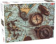 Puzzle - Tactic Puzzle Mapa morza z kompasem 1000 - - miniaturka - grafika 1