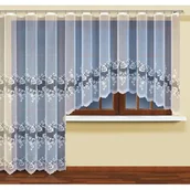 Firany - Firanka żakardowa odpasowana z wszytą taśmą marszczącą 250 x 200 cm - miniaturka - grafika 1