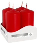 Świece - Bispol świeca wotywna 40/80 czerwona 4szt - miniaturka - grafika 1