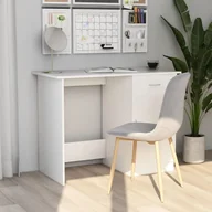 Biurka - vidaXL Biurko, białe, 100x50x76 cm, materiał drewnopochodny - miniaturka - grafika 1