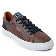 Półbuty męskie - Sneakersy Pepe Jeans PMS30839 Brown 878 - miniaturka - grafika 1