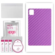 Akcesoria do tabletów i e-booków - folia naklejka skórka strukturalna na TYŁ do Apple iPad Pro 13 5 gen. 2024 - Carbon Fioletowy - apgo SKINS - miniaturka - grafika 1