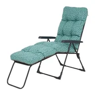 Leżaki ogrodowe - Leżak ogrodowy składany Alabama K4 58 x 144 x 102 cm turkusowy - miniaturka - grafika 1