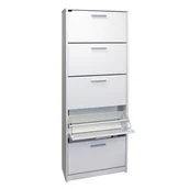 Szafki na buty - Szafka na buty LOCO Leon 2 SM, biała, 179x64x26 cm - miniaturka - grafika 1