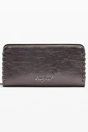 Portfele - Brązowy portfel damski Desigual - miniaturka - grafika 1