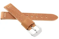 Akcesoria do zegarków - Skórzany pasek do zegarka 22 mm JVD R41110-22 jasnobrązowy - miniaturka - grafika 1