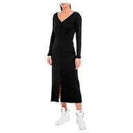 Sukienki - Replay Sukienka damska W9005, 098 czarna, M, 098 BLACK, M - miniaturka - grafika 1