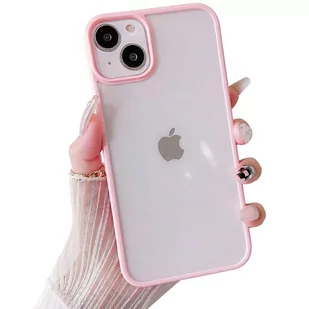 Alogy Etui ochronne obudowa Hybrid Candy Case do Apple iPhone 13 różowo-przezroczyste + Szkło - Etui i futerały do telefonów - miniaturka - grafika 1