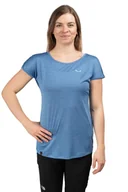 Koszulki i topy damskie - Salewa Koszulka trekkingowa damska Puez Melange Dry SS Tee Women jasnoniebieska 40_L - miniaturka - grafika 1