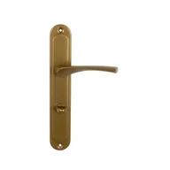 Klamki - Domino Klamka Eva szyld WC brąz - miniaturka - grafika 1