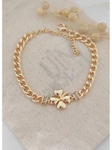 atelier MIU Pozłacana bransoletka z cyrkoniami - Bransoletki - miniaturka - grafika 1