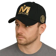 Czapki i chusty sportowe męskie - Czapka z daszkiem bejsbolówka damska męska EXPLORE GOLD - miniaturka - grafika 1